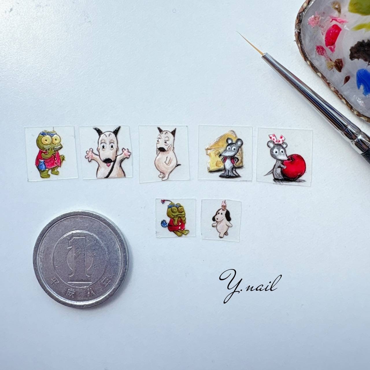 ネイルシール 絵本ネイル サンプル